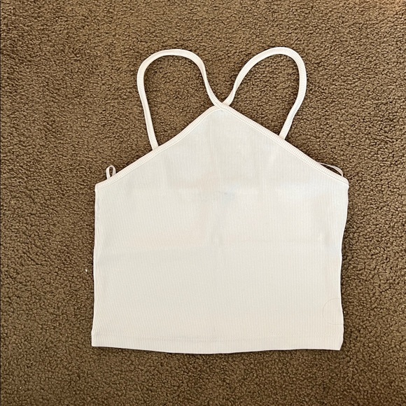 Zara Tops - Zara White Ribbed Tank Top